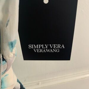 Simply Vera Wang Floral Blue and White dress